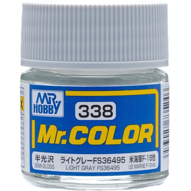 C338 Mr. Color Light Gray FS36495 (Semi-Gloss/Aircraft)