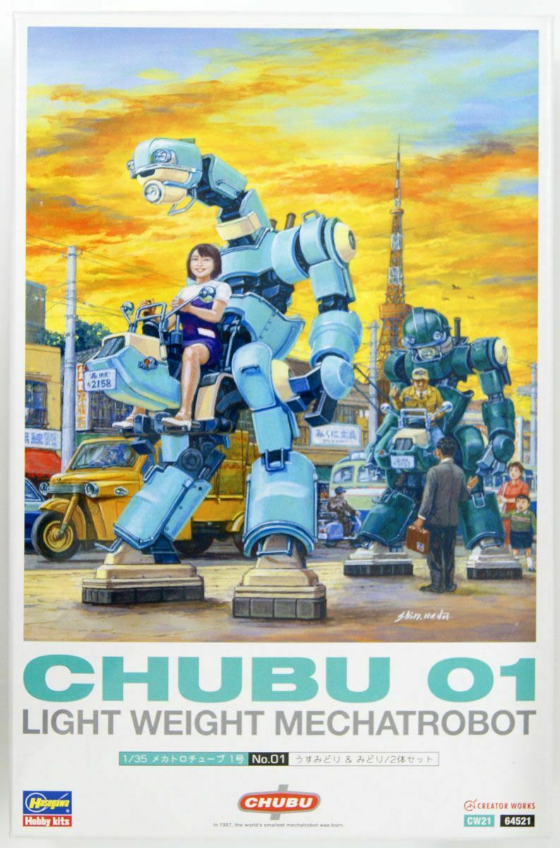 Hasegawa 1/35 Mechatro chubu No. 01 Light Green and Green