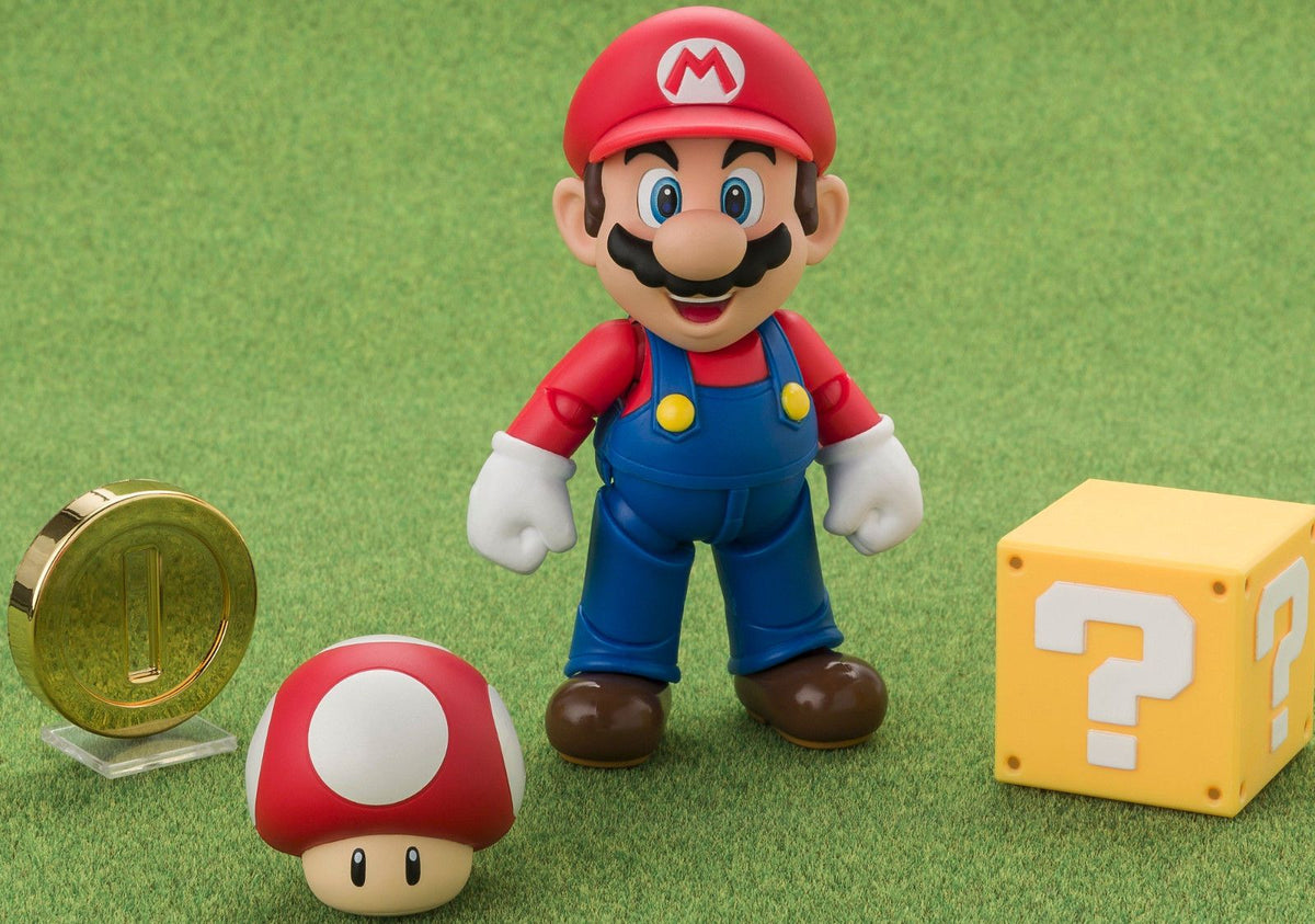 S.H.Figuarts Mario New Package Ver. Super Mario Brothers Action Figure Bandai