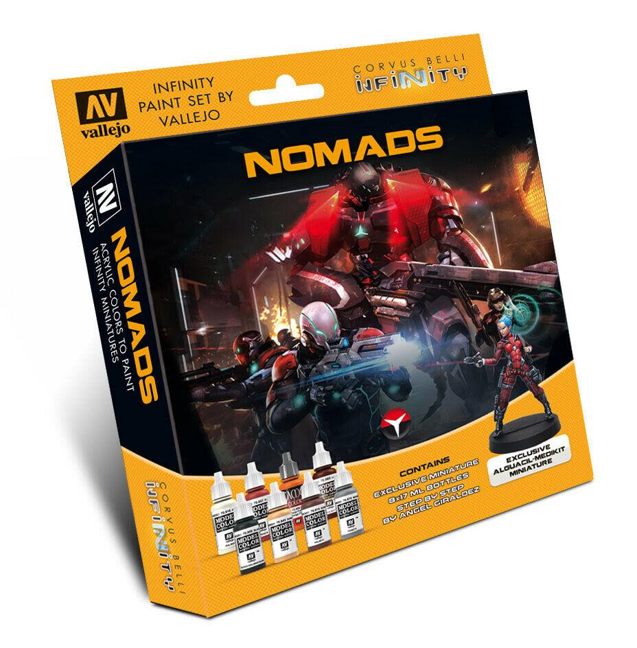 Vallejo Infinity Nomad Paint Set w/ Miniature VAL70233