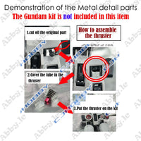 Metal Details Part Set MG 1/100 Hi-v Hi nu ver ka Gundam Kit (Silver)