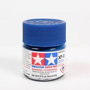 Tamiya Color Blue Mini Acrylic Flat Finish XF-8