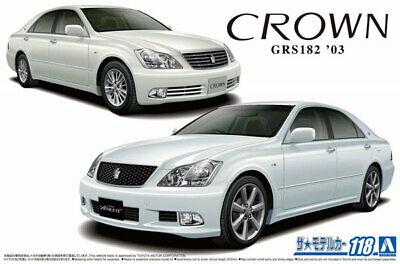 Aoshima 57933 The Model Car 118 Toyota GRS182 Crown Royal Saloon G/Athlete G '03 1/24 Scale Kit