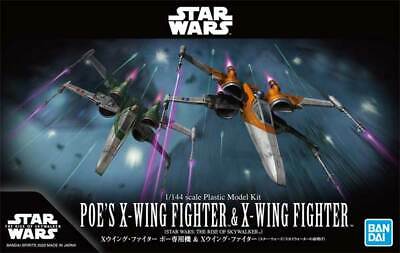 Star Wars Poe's X-Wing & X-Wing Fighter (The Rise of Skywalker) 1/144 Scale Model Kit Set