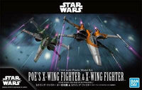 Star Wars Poe's X-Wing & X-Wing Fighter (The Rise of Skywalker) 1/144 Scale Model Kit Set