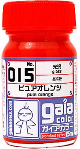 Gaia Basic Color 015 Gloss Pure Orange 15ML