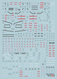 Decal MG RX-78-2 GTO Gundam model 40th Anniversary E29