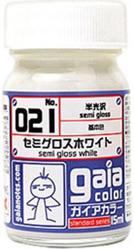 Gaia Basic Color 021 Semi-Gloss White 15ML