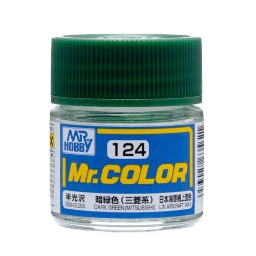 Mr. Color 124 - Dark Green (Mitsubishi) (Semi-Gloss/Aircraft)