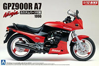 Aoshima 54543 Bike 26 54543 Kawasaki GPZ900R Ninja A7 Type w/ Custom parts 1/12