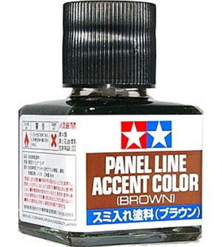 Tamiya 87132 Brown Panel Line Accent Color (40ml Bottle)