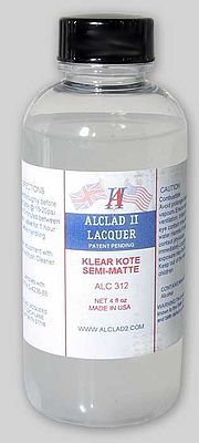 Alclad II 4oz. Bottle Clear Coat Semi-Matte ALC-312
