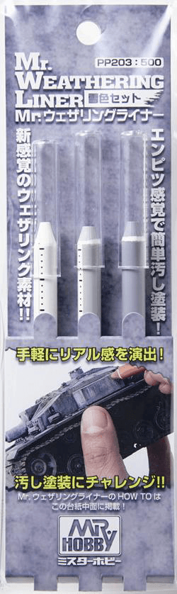 PP203 Mr. Weathering Liner Snow Color Set