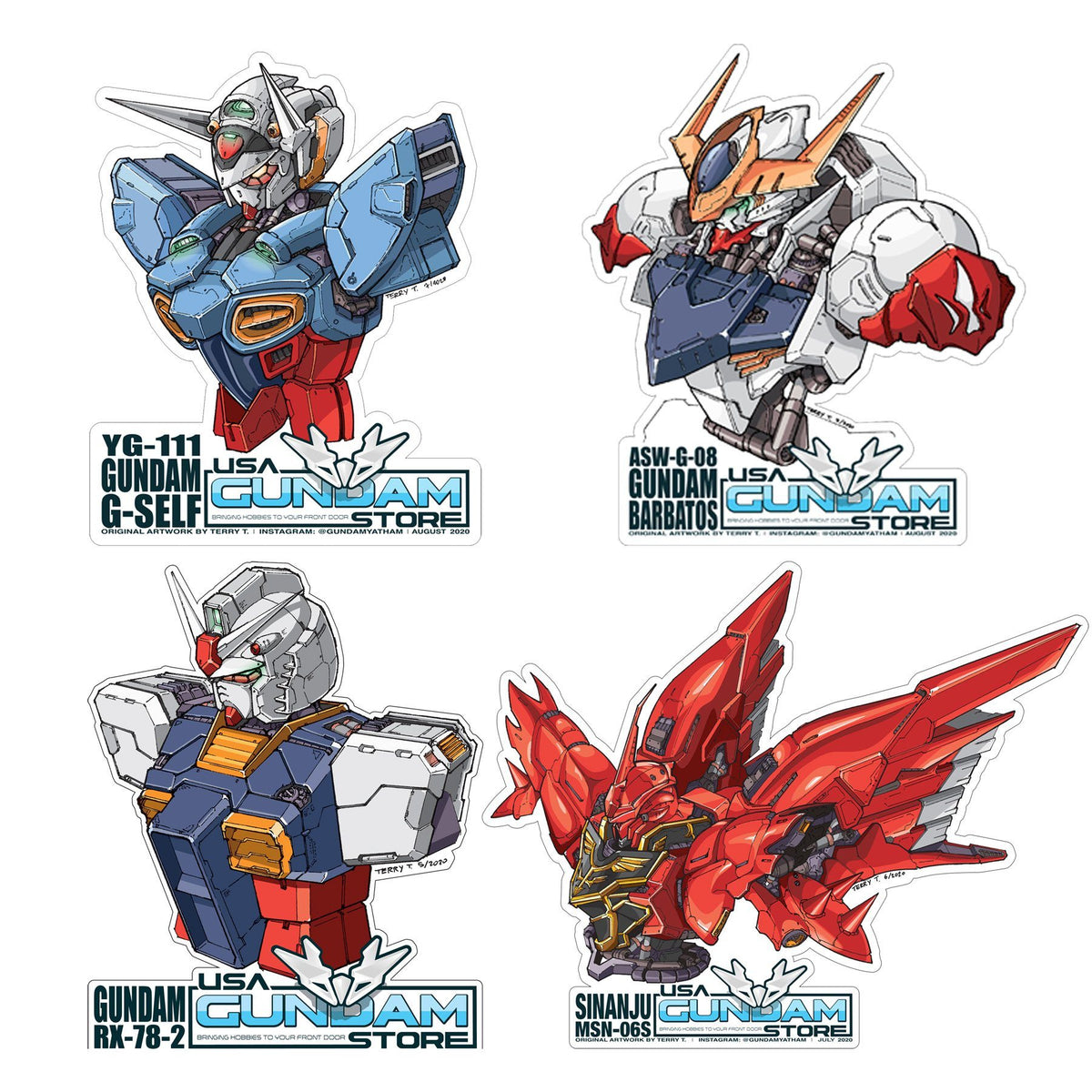 Sticker Pack 1 (June-July-August)