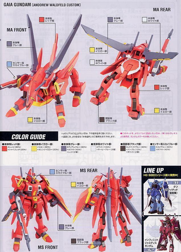 HG 1/144 #33 Gaia Gundam (Andorew Waldfeld Custom)