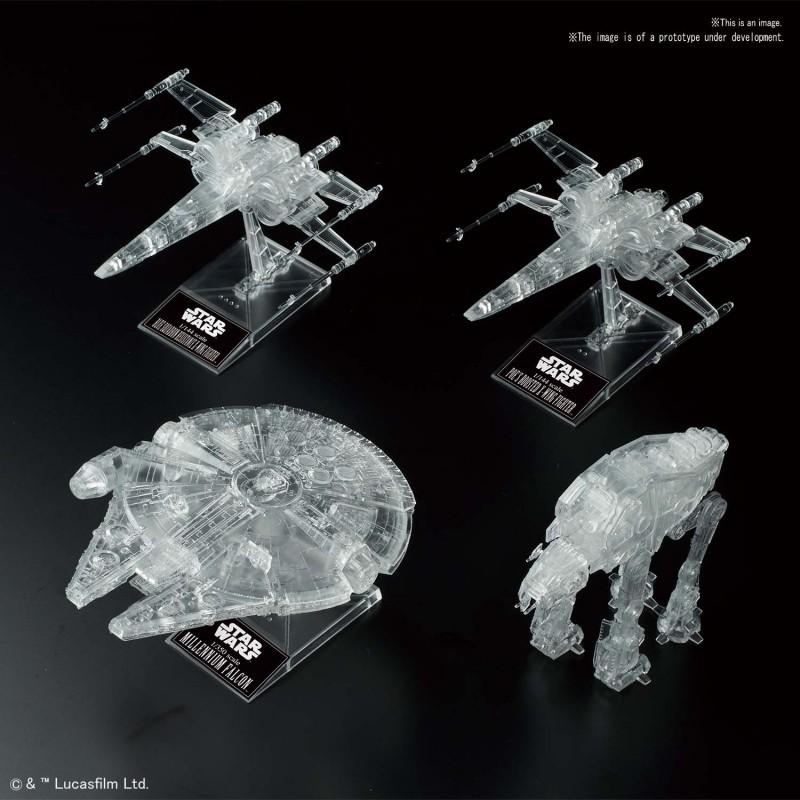1/144 & 1/350 & 1/540 Star Wars: The Last Jedi Clear Vehicle Set "Star Wars