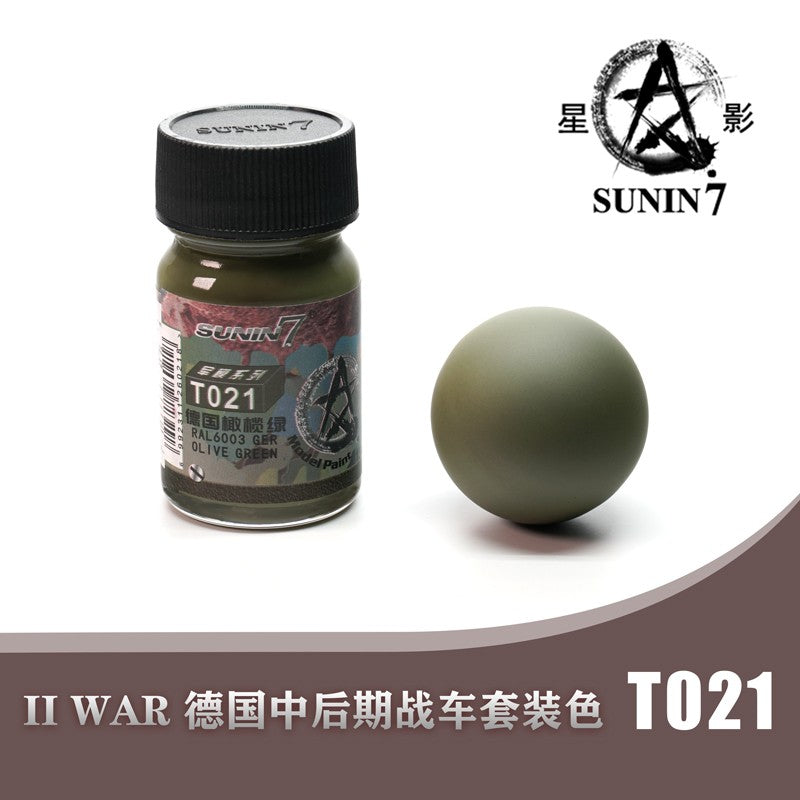 Sunin Military Colors T021 RAL6003 German Olive  30MLGreen