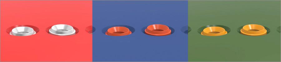 Twin pipe B 2.5mm (10 pcs)
