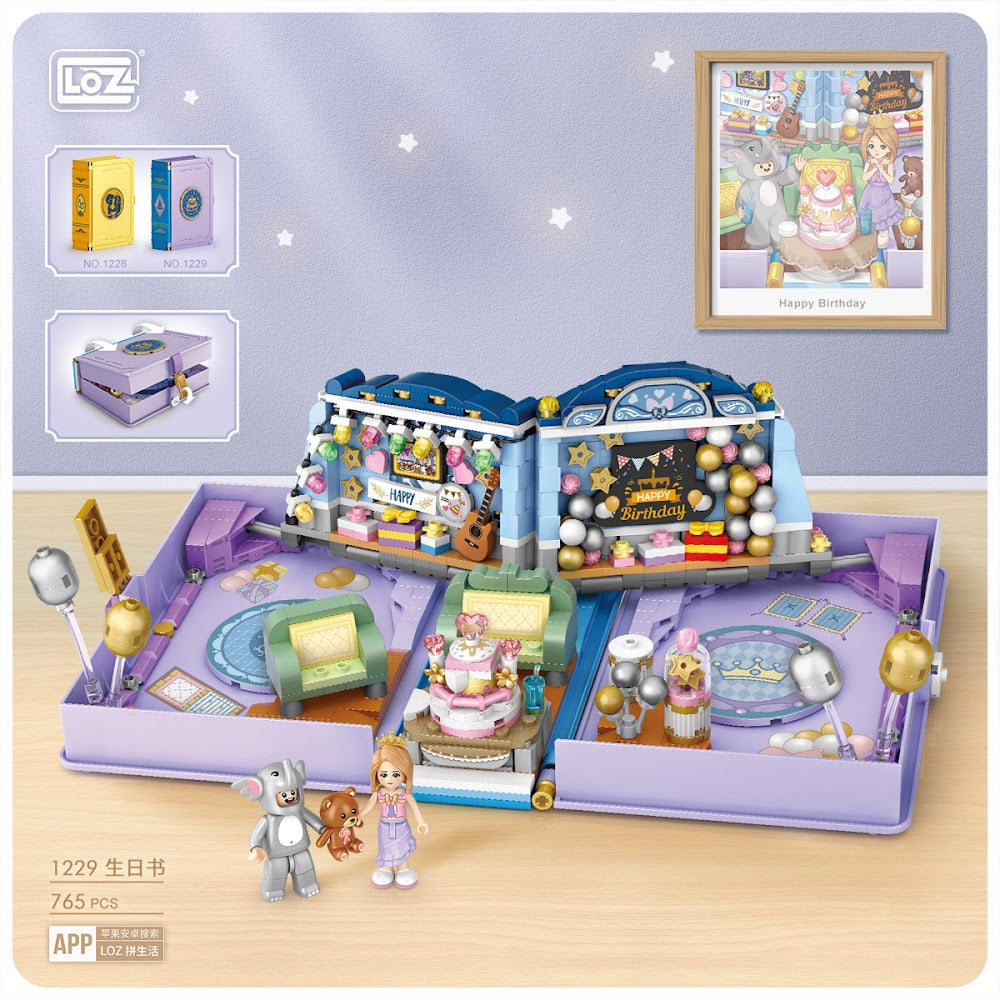 LOZ Ideas Fold Book 1229 Folding Birthday Book