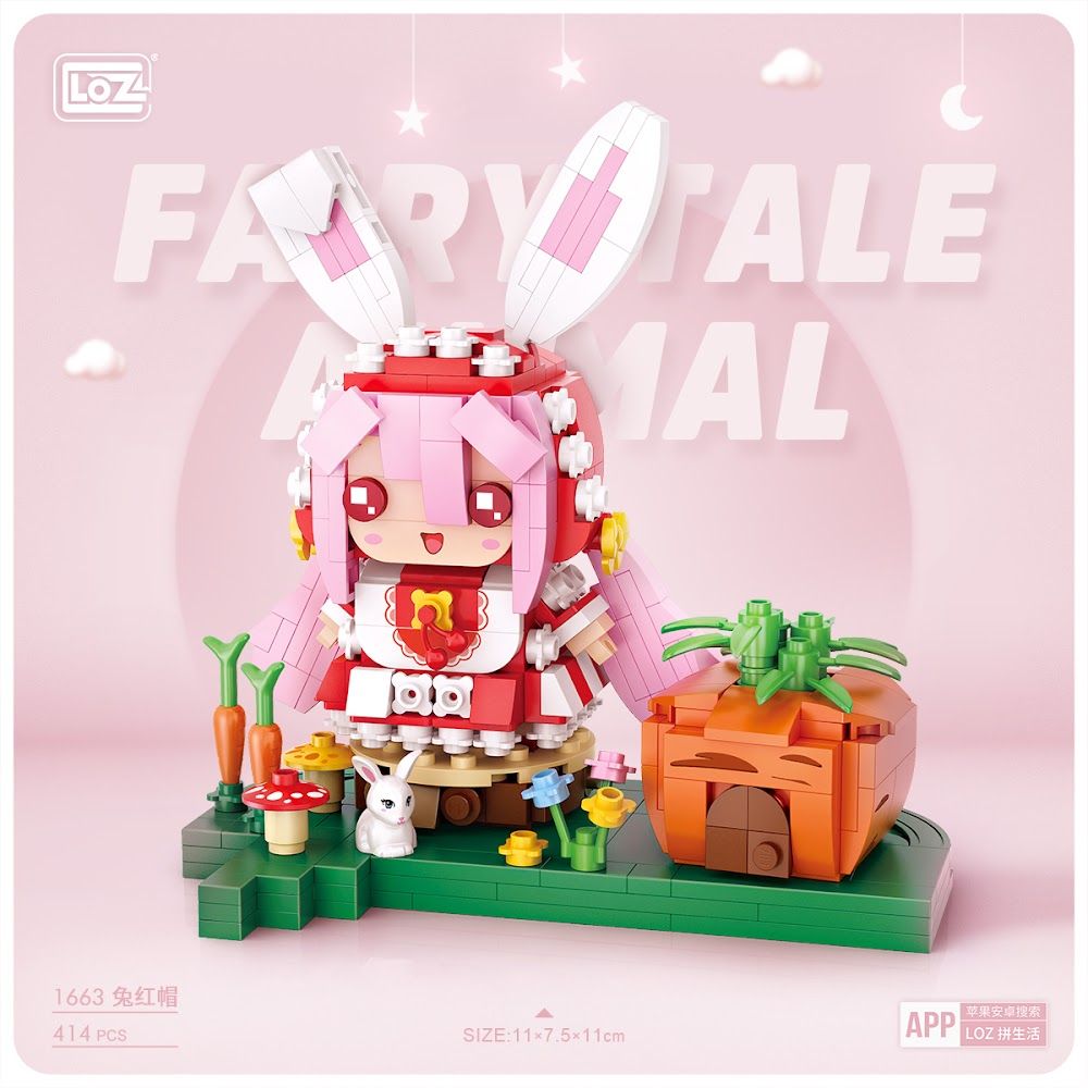 Cute Rabbit 1663 LOZ Ideas Modular Mini 1663 Fairy Tale Animal - Rabbit – USA Gundam Store