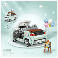 LOZ Car Model 1132 Mini Convertible (Green)