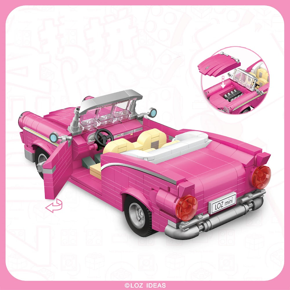 LOZ Mini 1125 Pink Cabriolet
