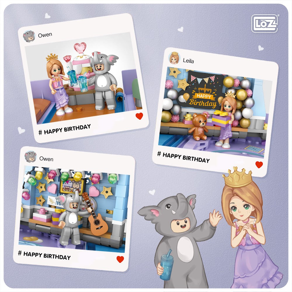 LOZ Ideas Fold Book 1229 Folding Birthday Book