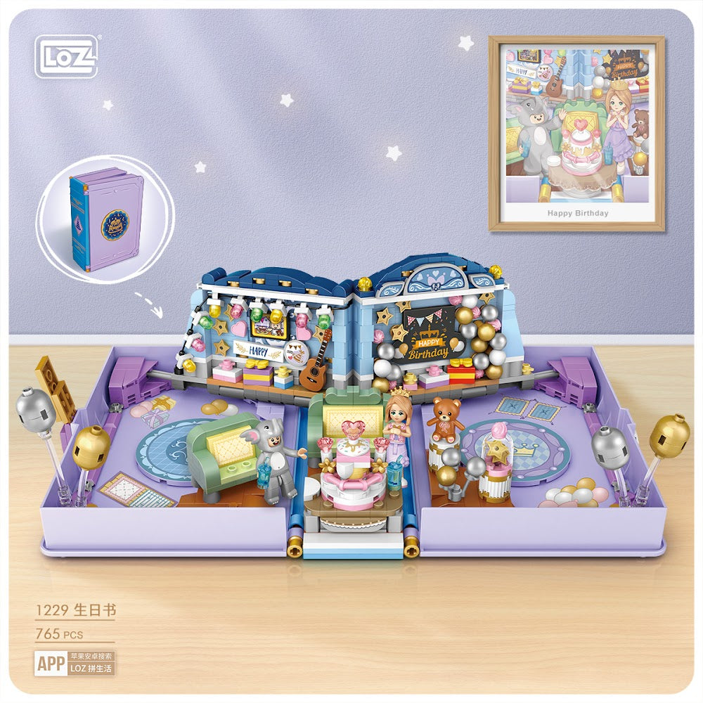 LOZ Ideas Fold Book 1229 Folding Birthday Book