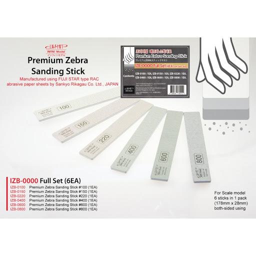 Premium Zebra Sanding Stick #100
