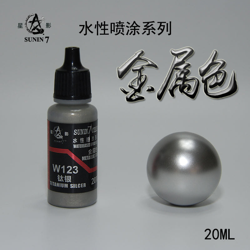 Sunin Acrylic Metal Color W123: Titanium Silcer