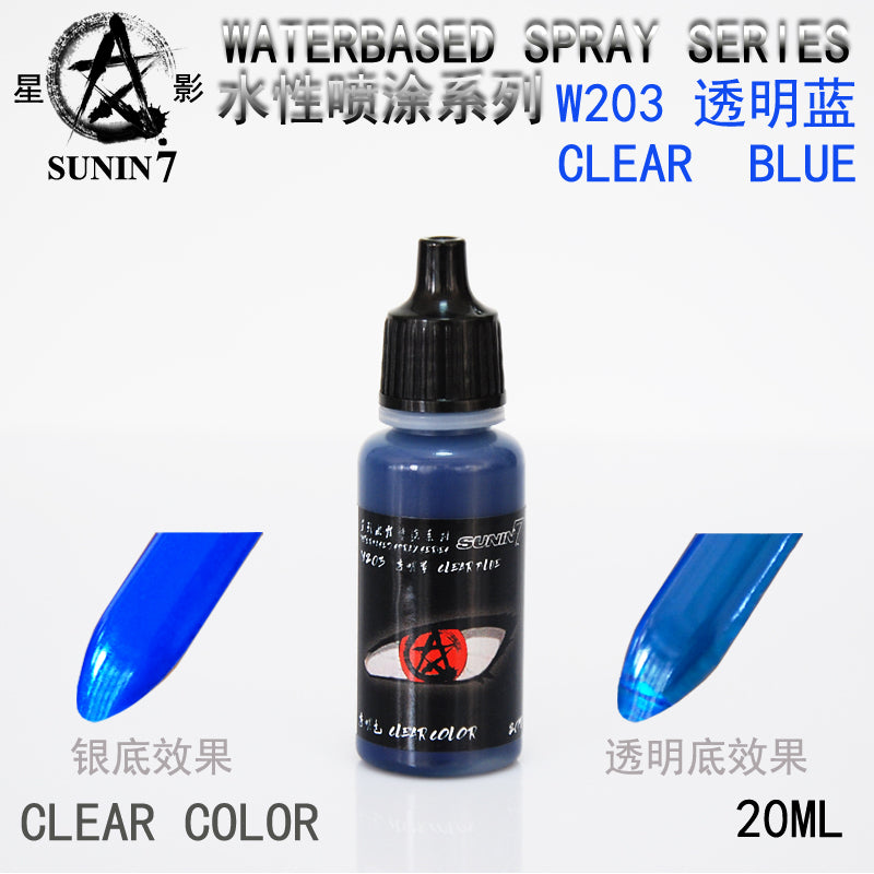 Sunin Acrylic Clear Color W203: Clear Blue
