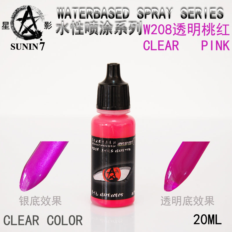 Sunin Acrylic Clear Color W208: Clear Pink