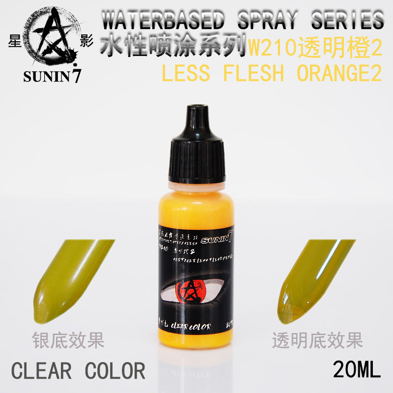 Sunin Acrylic Clear Color W210: Less Flesh Orange 2