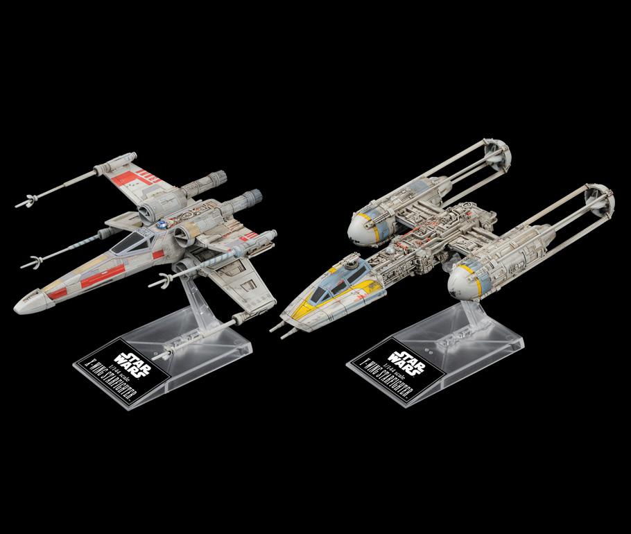 X-Wing & Y-Wing Starfighter "Star Wars", Bandai Star Wars 1/144