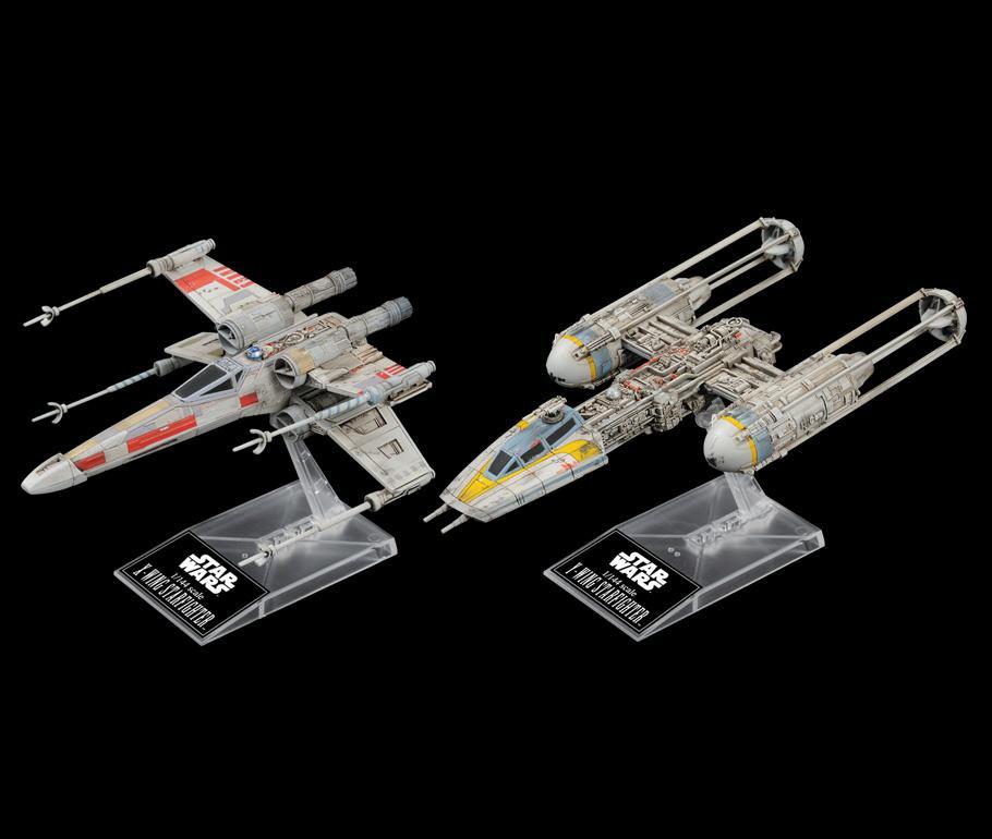 Damaged box X-Wing & Y-Wing Starfighter "Star Wars", Bandai Star Wars 1/144