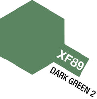Tamiya Color Dark Green 2 Mini Acrylic Matte Finish XF-89