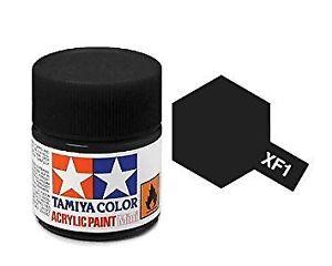 Tamiya Color Flat Black Mini Acrylic Matte Finish XF-1