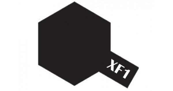 Tamiya Color Flat Black Mini Acrylic Matte Finish XF-1
