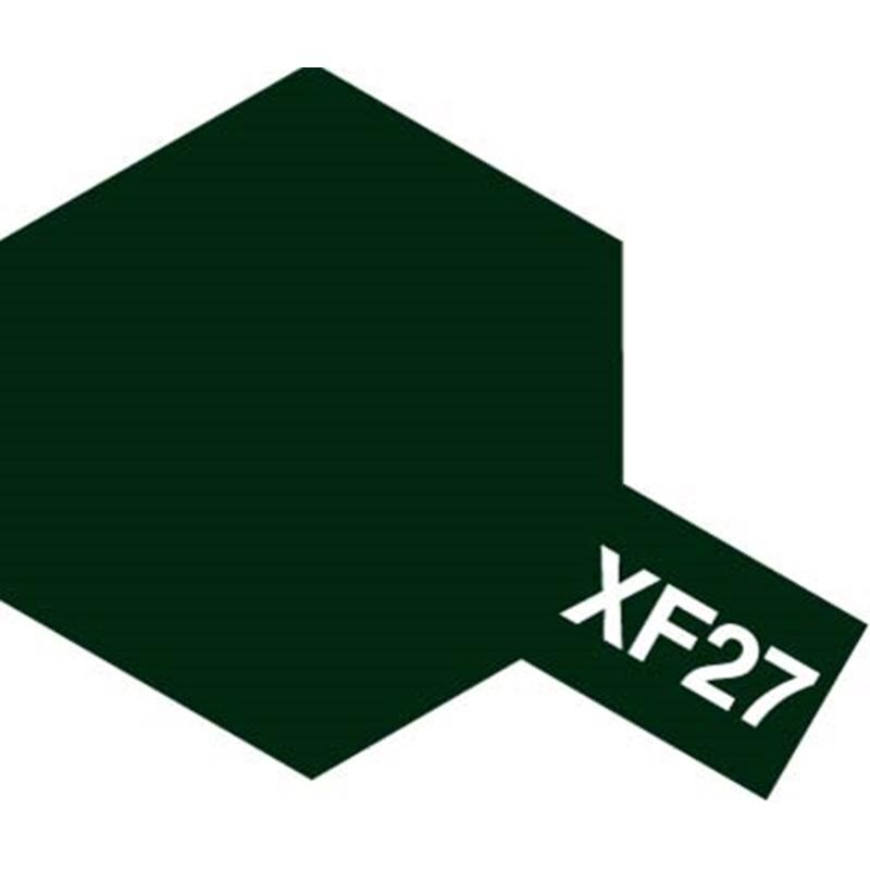 Tamiya Color Black Green Mini Acrylic Matte Finish XF-27