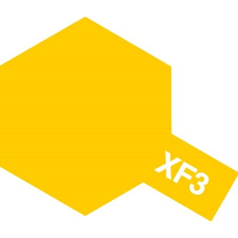 Tamiya Color Flat Yellow Mini Acrylic Matte Finish XF-3
