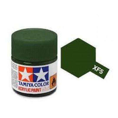 Tamiya Color Flat Green Mini Acrylic Matte Finish XF-5